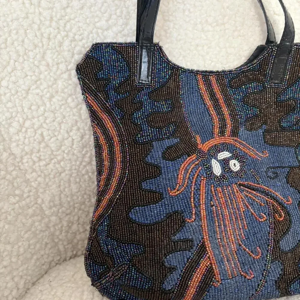 VINTAGE BEADED ART DECO BAG - Picture 2 of 4